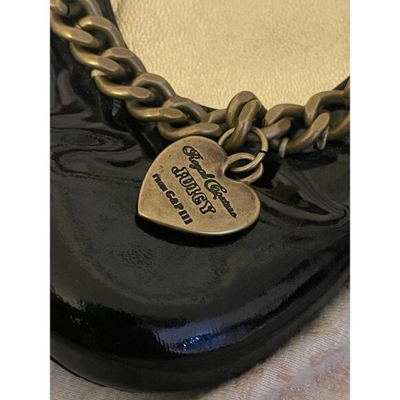 Og vintage juicy couture charmed charm chain flats /shoes black - Picture 5 of 8